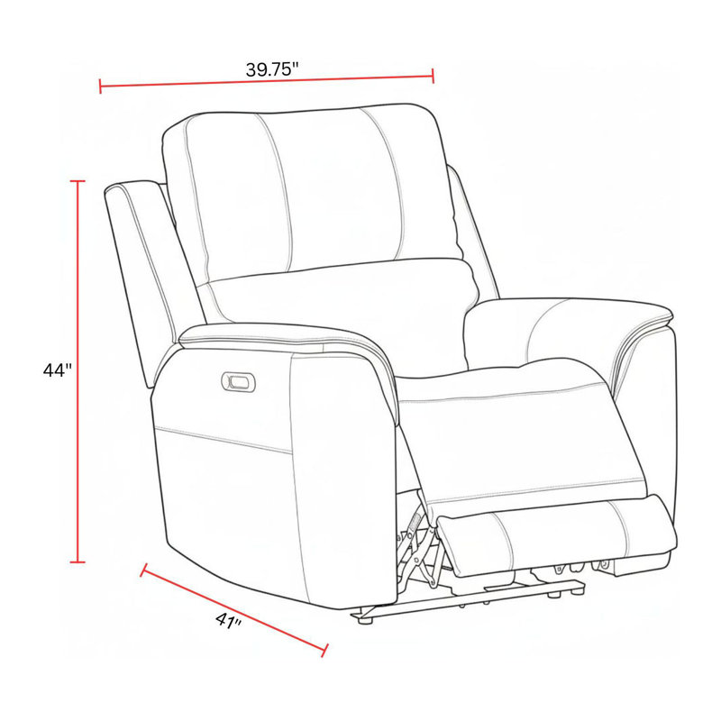 Byler Zero Gravity Power Recliner P3, Steamboat Quartz