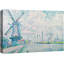 «Windmill Harbor», art de paysage de bord de mer, impression encadrée sur toile, impression sur toile.-579228057-579228038
