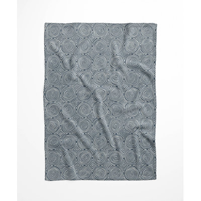 Rolling Circles Velveteen Fleece Blanket