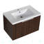 Meuble-lavabo à fermeture en douceur avec lavabo pour petite salle de bain-1255796117