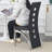 Modern Faux Leather Upholstered Dining Chair with Curved Metal Legs & Cut-out Back (Set of 4)-1465480556-1465480562-1462453797