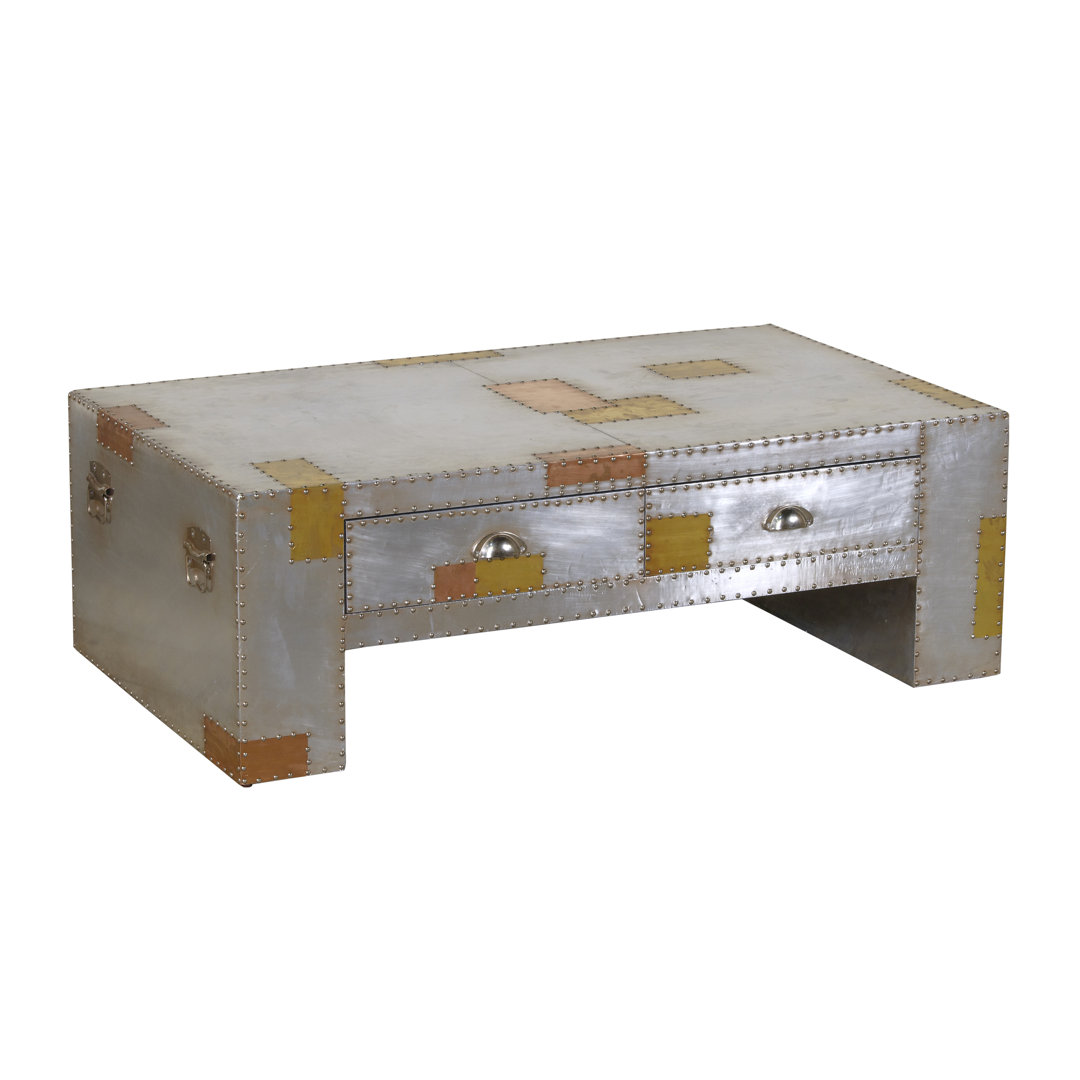 Aluminium and Copper Coffee Table