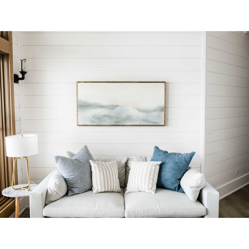 Morning Mercies Abstract Wood Framed Wall Art, Light Brown