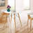 32" White Round Dining Table