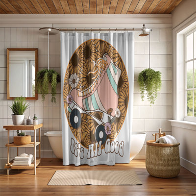 Arasely Floral Shower Curtain