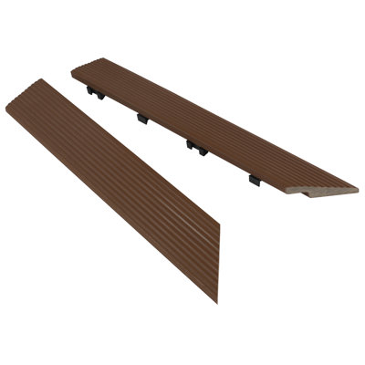 Carrelage de terrasse extérieur 2 "x 12" à carreaux en composite brésilien lpe brésilien (2 pièces / boîte)