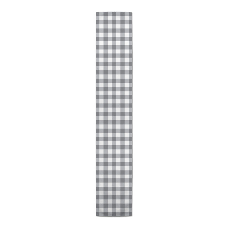 Chemin de table Cadejuste, P 16 po x L 72 po, gris