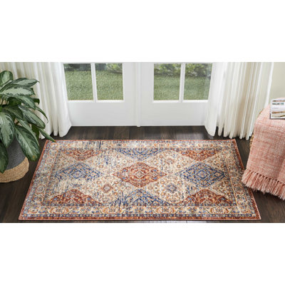 Tapis rouge/bleu Westbrook