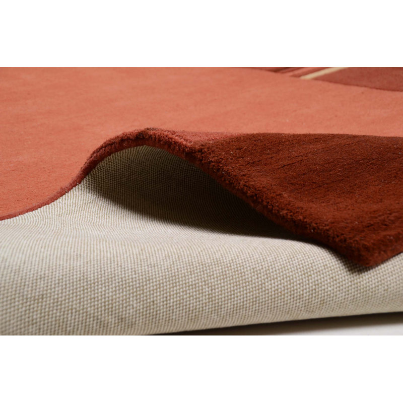 Ambadi Solid Colour Wool Hand Tufted Area Rug, Rectangle 70 x 140 cm