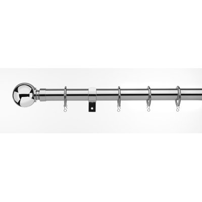 Devontee 2.8cm Bay Window Single Curtain Rod