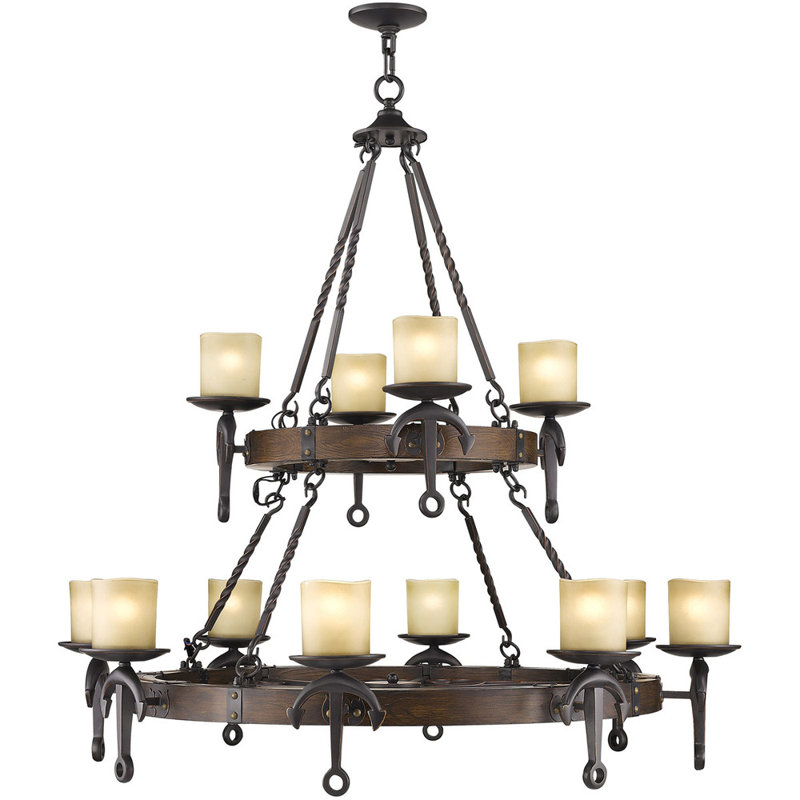 12 - Light Tiered Chandelier