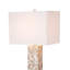 Harper - Lampe de table en nacre naturelle avec cristaux 29 po - ensemble de 2 - fini coquille naturelle