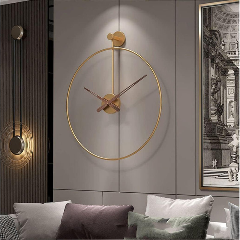 Markkevin Metal Wall Clock, Gold