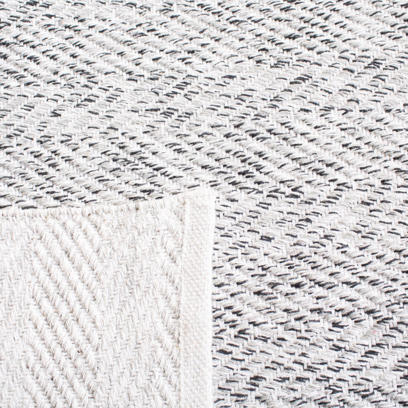 Hammd Chevron Flatweave Performance Chevron Rug, Rectangle 4' x 6'