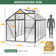 Polycarbonate Heavy Duty Aluminum Frame Greenhouse With Ventilation And Rain Gutter Walk-in Green House for Sunroom Patio Backyard