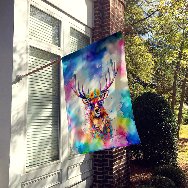 Drapeau de maison de cerf hippie