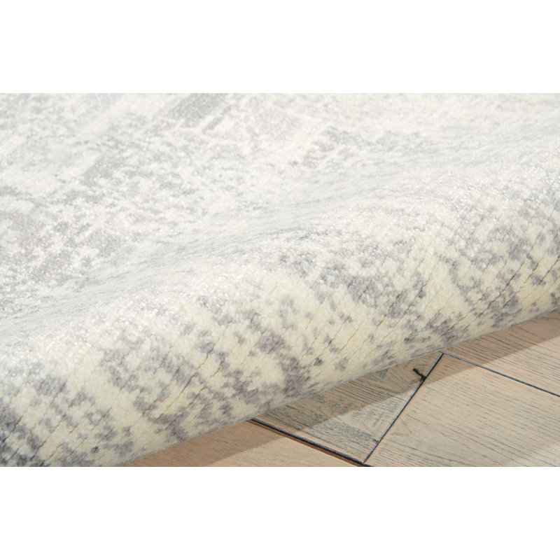 Tapis blanc moderne Cannes, Rectangle 2 pi 3 po x 3 pi