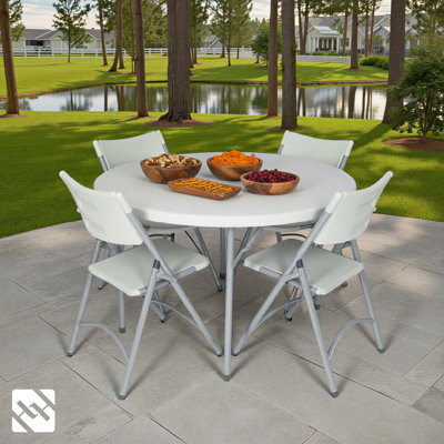 Hampden Furnishings Gwyneth Plastic Stackable Folding Chair 