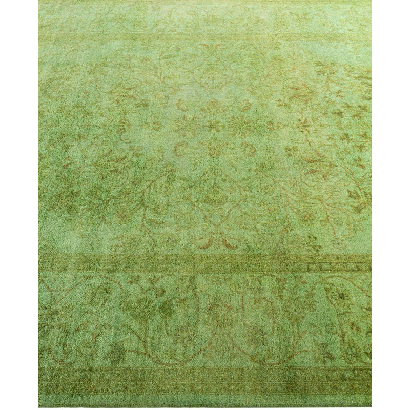 Overdyed One-of-a-Kind 4' 9" X 6' 7" Hand Knotted Area Rug