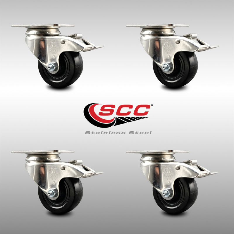 Hard Rubber Swivel Top Plate Caster