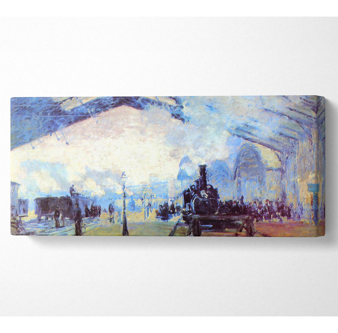 Monet Saint Lazare Bahnhof in Paris Panoramaleinwand