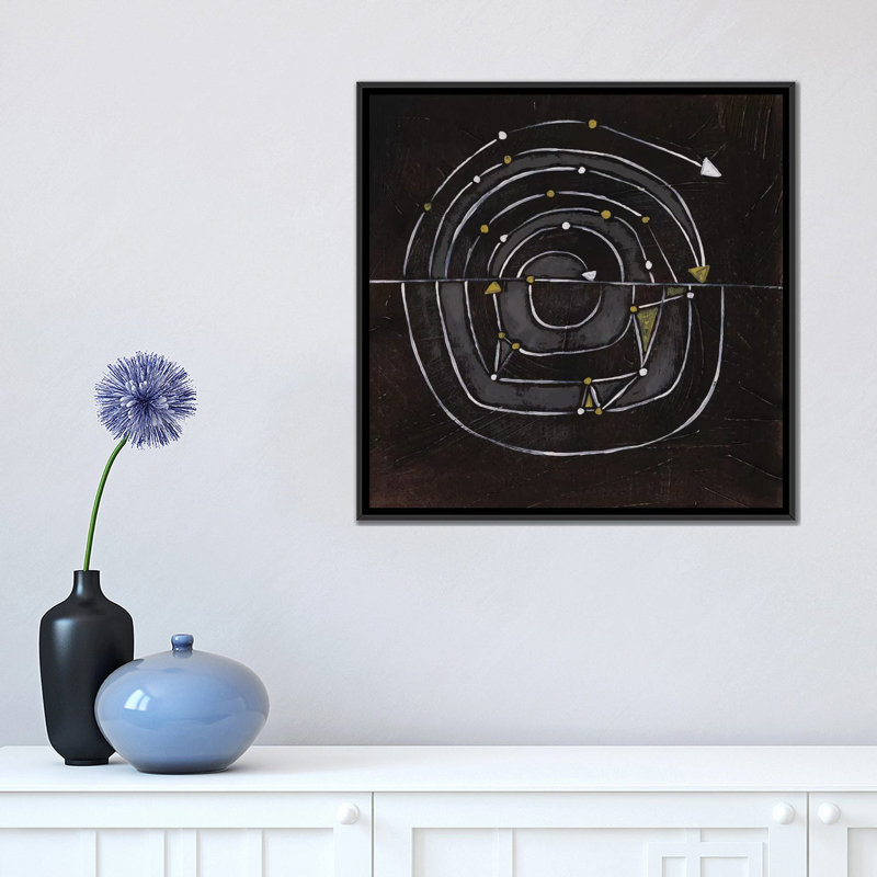 Impression sur toile, H 18 po x l 18 po x P 1,5 po, Toile avec cadre noir, Pas de tapis