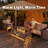 12.6’’ H X 42’’ W Metal Propane Outdoor Gas Fire Pit Table Hollow Design Dragon With Golden Light