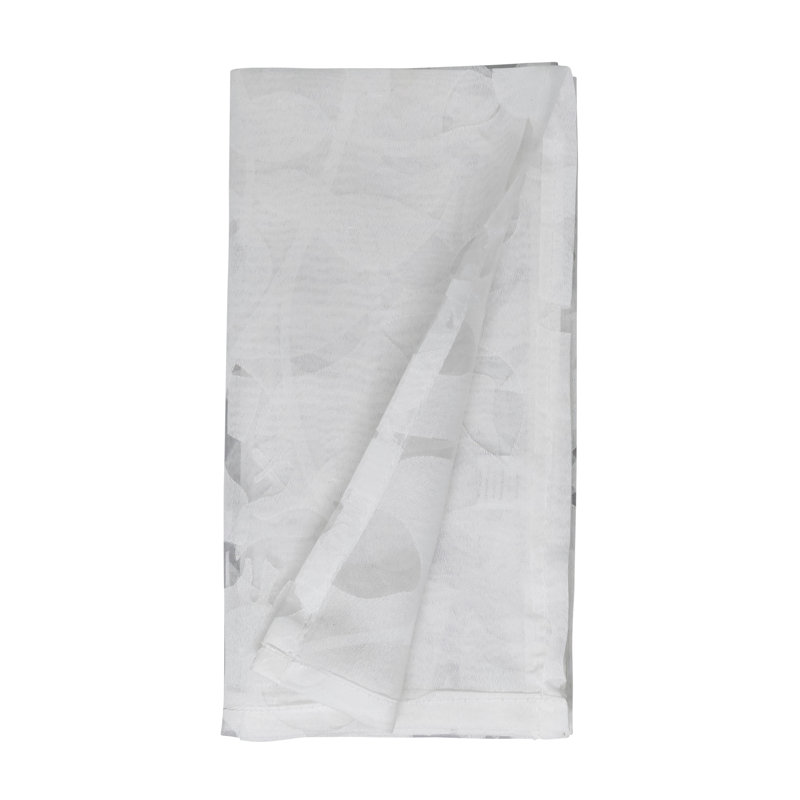 Burnout Voile Vine Napkin, White