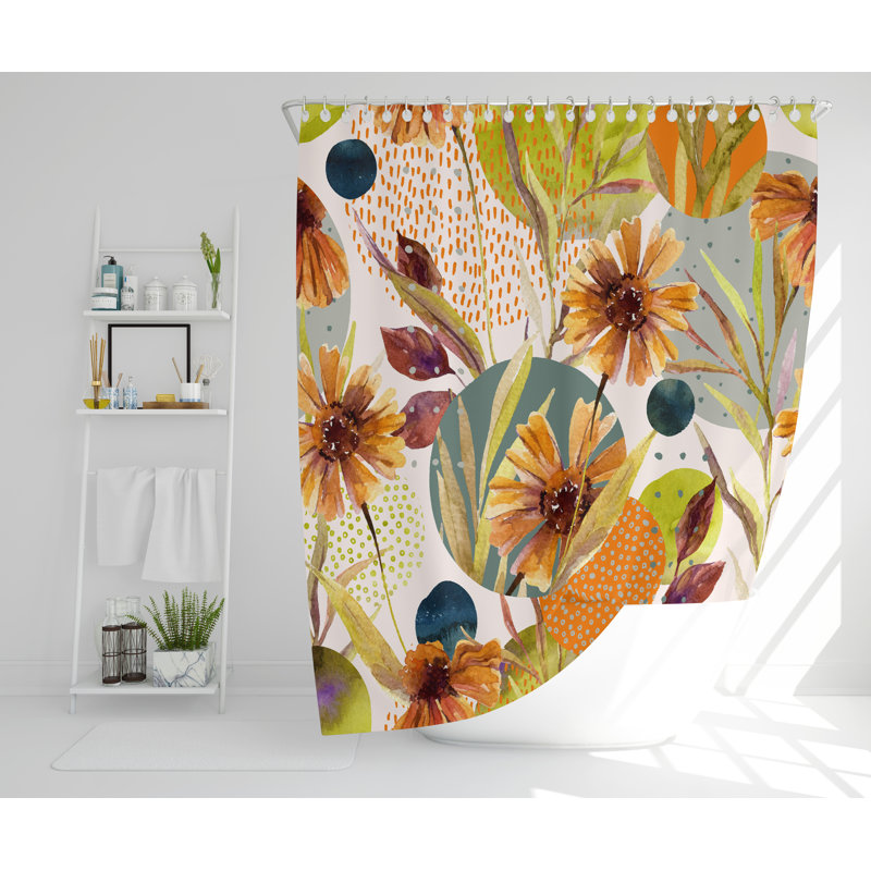 Weinstein Polyester Shower Curtain, 177cm H x 177cm W