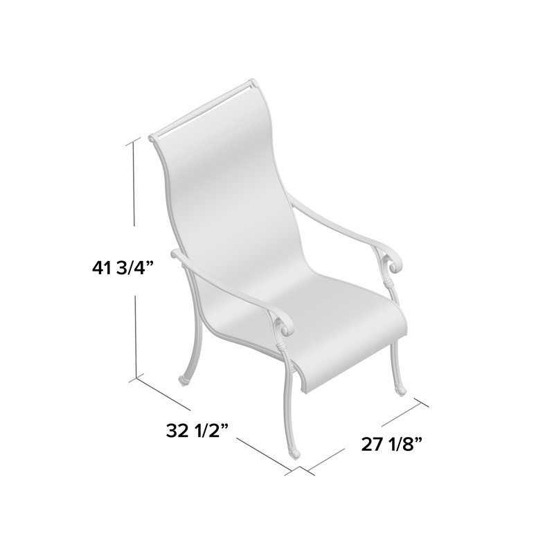 Fauteuil de salle à manger empilable Annecorinne
