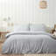 Brushed Stripe Cotton Reversible Duvet Cover Set-114782139-114782145