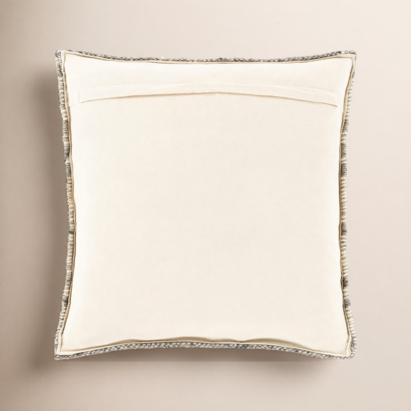 Housse et insert de coussin carré Reni, H 18 po x l 18 po, Housse de coussin seulement - sans coussin