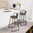 Stellan Swivel Stool with Metal Frame-181059114