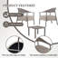 Ensemble de chaises d'appoint modernes 2 pièces avec table basse, idéal pour se détendre dans le salon, le salon ou le balcon avec confort et style-1949499413-1949499414
