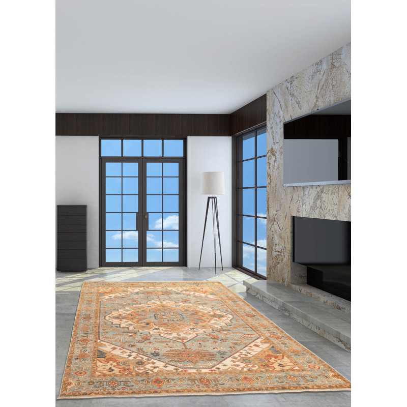 Jules Serapi Blue Rug 8'10" x 11'11"