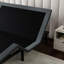 Base de lit ajustable pour grand lit Os4 en noir et gris, avec plateau supérieur divisé, avec réglages de la position du pied de la tête, retour à l'état initial plat à une seule pression, cadre très solide-1974534047
