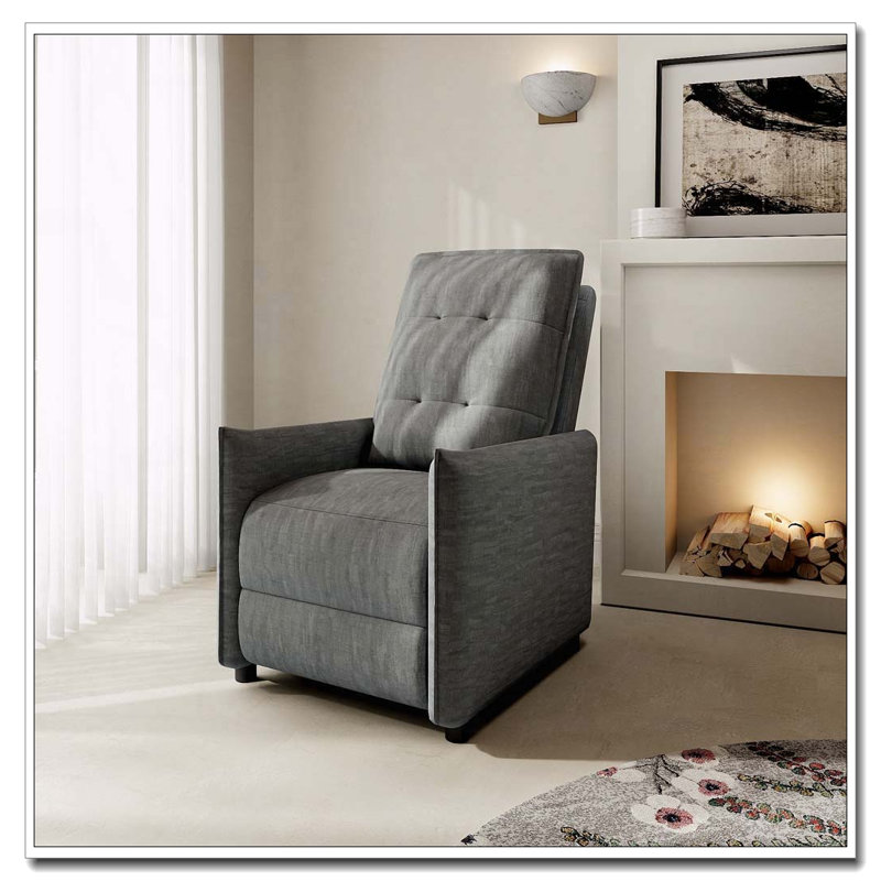 Fauteuil inclinable en chenille, Gris
