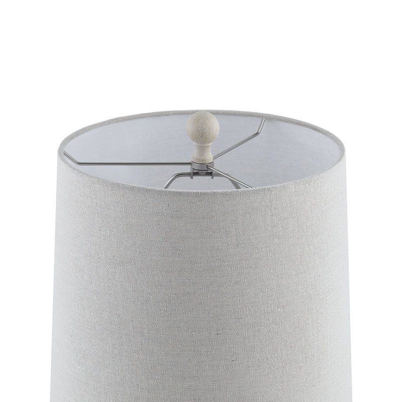 Resin Retriever Dog Table Lamp With Linen Shade, 18.5" H x 12" W x 12" D, White, 150 W