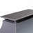 Deko Living Rimasco 80 Inch Rectangular Outdoor Steel Wood Burning Fireplace with Log Storage, Poker and Side Tables