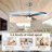 52" Ceiling Fan With Lights Remote Control,quiet Dc Motor 3 Blade Ceiling Fans 6 Speed Levels,reversible Ceiling Fan, For Patio Living Room, Bedroom, Office,indoor.-133540200
