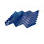 11"X 12.6" Herringbone Polished Glass Mosaic Tile-61266919