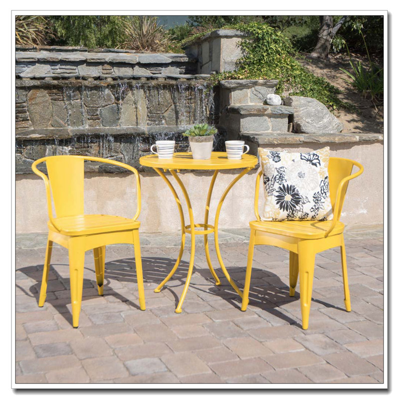 Ensemble d'extérieur 3 pièces, Jaune