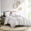 Housse de couette en chenille de coton très grand / très grand - multicolore, ouverture superposée, motifs chauds et doux, motifs géométriques-120649218