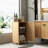 Bathroom Bamboo Storage Cabinet, Freestanding Floor Cabinet With Door