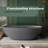Hudson 67'' Freestanding Soaking Solid Surface Bathtub-88314560
