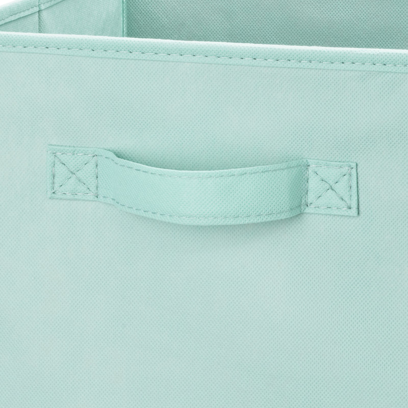 Rebrilliant Whitmor Fabric Bin, Blue