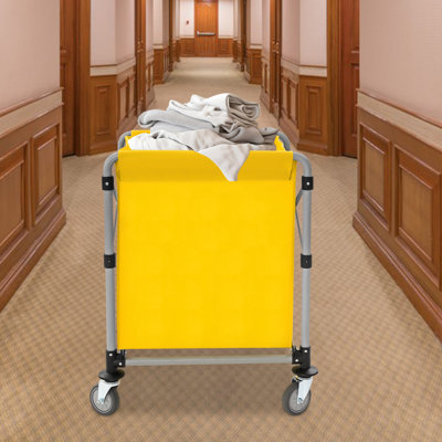 23.62X19.69X31.89” Laundry Cart With Wheels