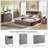 Wood 2 - Drawers Nightstand, Rustic End Table With Charging Station-149485074
