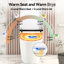 Toilette portative intelligente avec siège chauffant, chasse d'eau automatique et télécommande - Jet siphonique, batterie de secours, ouverture / fermeture d'eau chaude instantanée, séchage à l'air, jet de réglage de la température du siège pour