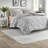 -Piece Cal King Bedding Sets, Grey Polyester, Modern Comforter Set